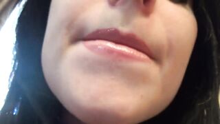 Gentle giantess/lips/mouth video swallowing