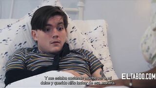 Caring Ebony Stepmom Helps (Spanish Subtitles)