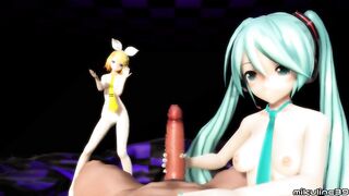 Anime MMD - ミクとリンのApple Pie (mikuline39)