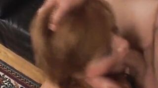 Petite Brunette Hottie Eagerly Sucks a Hard Knob