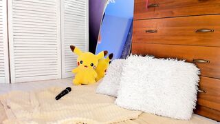 Excellent blondie to do SQUIRT with much loved PikaChu