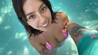 Pool Day With Busty Latin playgirl Stepsis : Lani Rivers : Danny Dirt : Messy Tale