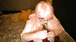 Naughty Schoolgirl Sugar Dandy Breaks in New Pipe