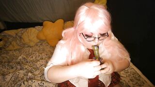 Naughty Schoolgirl Sugar Dandy Breaks in New Pipe