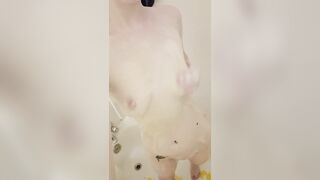 Hawt and Soapy - rinsing off in the shower