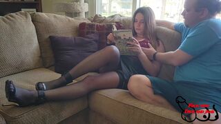 Hot Wife Jane Gives Disinterested Handjob to Lewd Husband