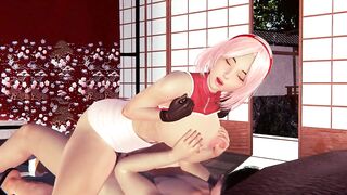 Naruto Sakura big bazookas angel banged (3D Hentai)