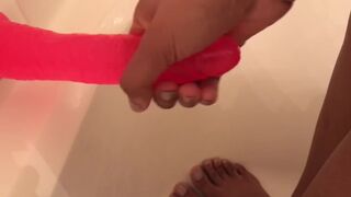 Pleasant gal rubs your shlong *POV* ( showing feet)