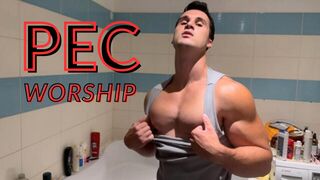 Punk HARD PEC WORSHIP - watch me flex!