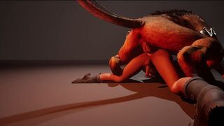 Choking on the monster dick