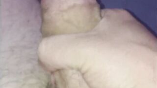 Lewd Scott jerks off before bed big load of cum