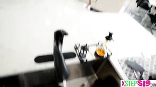 Slutty big melons stepsister sucking random guys including stepbrother