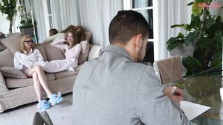 Please, Bang our Butts! two Angels, Barely of legal age, had an Anal orgy with their Mommy's lover!