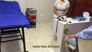 Doctor examines patient's vagina and they end up giving her a fine orgasm
