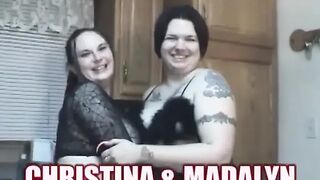 Fat coeds Christina & Madalyn get messy