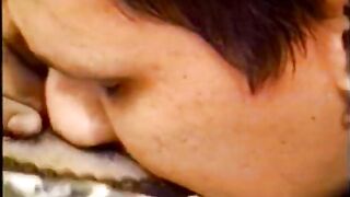 Naughty hottie spreads her legs apart to entice this gracious chap