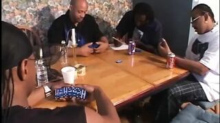 Ebony bustards inserts their huge weenies into the tight white pussy