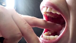 Hard Biting of Male Fingers and Arm Film 3 Mouth and Teeth Fetish!