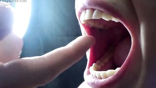 Hard Biting of Male Fingers and Arm Film 3 Mouth and Teeth Fetish!