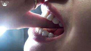 Hard Biting of Male Fingers and Arm Film 3 Mouth and Teeth Fetish!