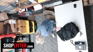 Shoplyfter - Slim Blonde Hotty Emma Hix Gives Her Twat to Security Officer to Get Out of Trouble