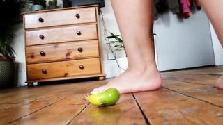 Barefoot Fruit and Veg Crushing