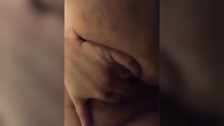 Dumb fat pig pissing and masturbating