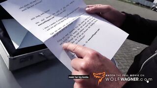 Naughty outdoor banging for plump Samantha! Wolf Wagner casting