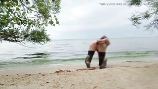 Baby Posing with Worthwhile-looking Nature and Surprise in the Ass