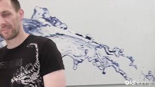 OldNanny - Hot Granny In Latex Seduces Young Guy For Intense Blow job-sex
