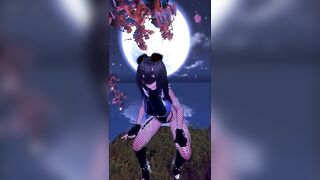 puppy angel dancing in the moonlight