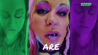 The Triggers will turn your cock into a sissy clit for the t-angel to lick