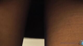 business woman used in her sexy nylons - pantyhose compilation