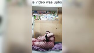 Doggy-style fuck of a huge agreeable butt of a Russian homosexual! A giant dildo stretches his anal!