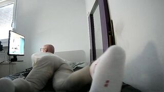 Grey screw pants
