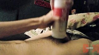 Long Tenga play makes my big cock cum hard!