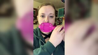 takes 4" sex toy gag training teaser