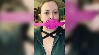 takes 4" sex toy gag training teaser