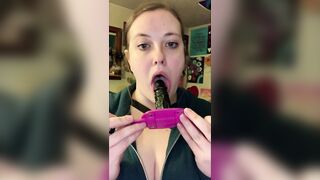 takes 4" sex toy gag training teaser