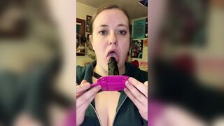 takes 4" sex toy gag training teaser