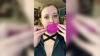 takes 4" sex toy gag training teaser