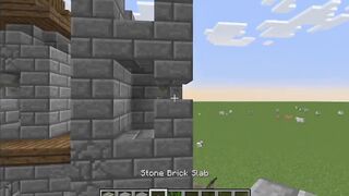How to build an facile 8x8 castle in Minecraft (tutorial)