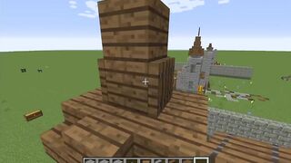 How to build an facile 8x8 castle in Minecraft (tutorial)