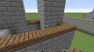 How to build an facile 8x8 castle in Minecraft (tutorial)