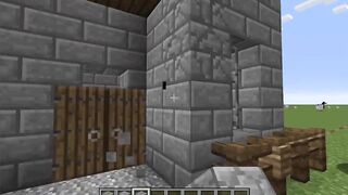 How to build an facile 8x8 castle in Minecraft (tutorial)