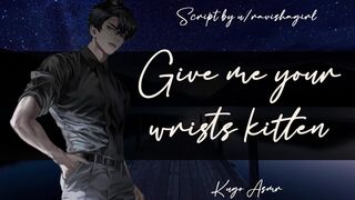 Give me your wrists, kitten (Erotic ASMR Fingering & Liking Audio for Female)