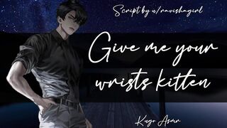 Give me your wrists, kitten (Erotic ASMR Fingering & Liking Audio for Female)