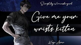 Give me your wrists, kitten (Erotic ASMR Fingering & Liking Audio for Female)