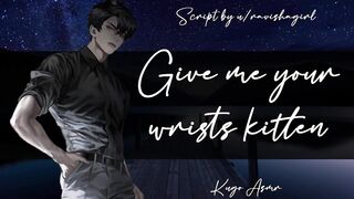 Give me your wrists, kitten (Erotic ASMR Fingering & Liking Audio for Female)