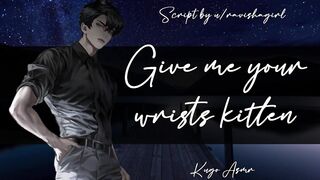 Give me your wrists, kitten (Erotic ASMR Fingering & Liking Audio for Female)